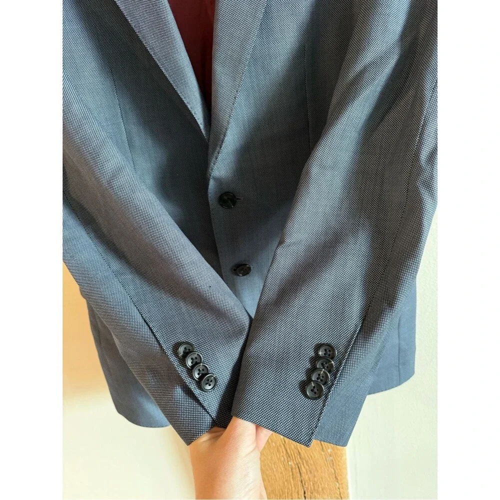 Spier &‎ Mackay Suit Jacket 38 Slim Blue Contemporary Blazer